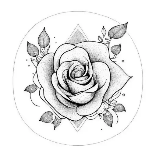 flores com animais tattoo design idea