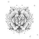 flores com animais tattoo design idea