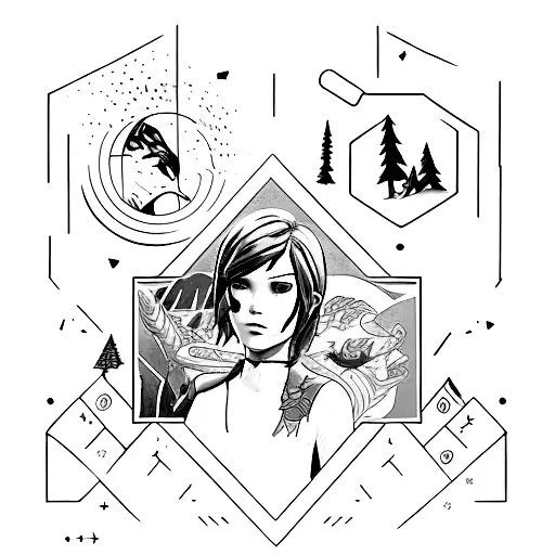 life is strange videogame tattoo design idea