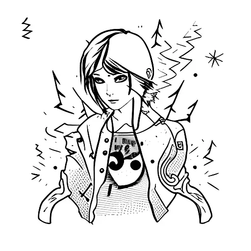 life is strange videogame tattoo design idea