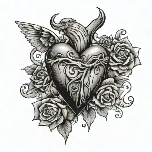 second chance at life, heart surgery tattoo design idea