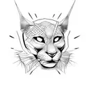 Panther japanese sleeve tattoo design idea