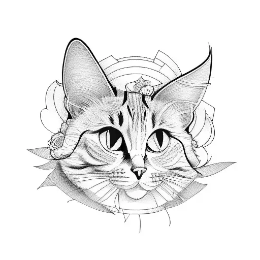 alice, books, flower, cat, vintage tattoo design idea