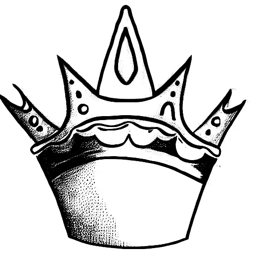 two crowns with the letters A and M tattoo design idea