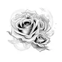 cobra naja com rosas tattoo design idea