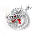 Chinese Dragon fearless and strong tattoo design idea