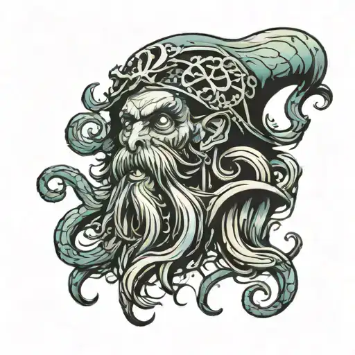 davy jones tattoo design idea
