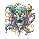 Ghost  tattoo design idea