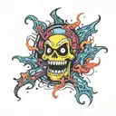 Ghost  tattoo design idea