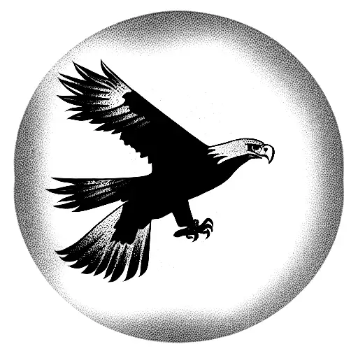 eagle in flight 🦅  tattoo design idea