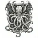 cthulhu tattoo design idea