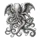 cthulhu tattoo design idea