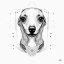 whippet tattoo design idea