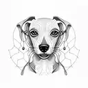 whippet tattoo design idea