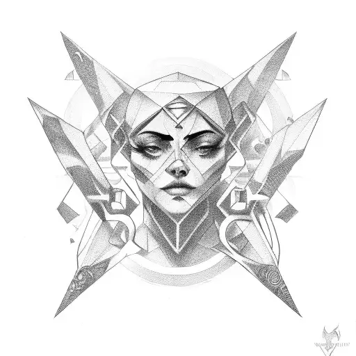 gemini sign  tattoo design idea