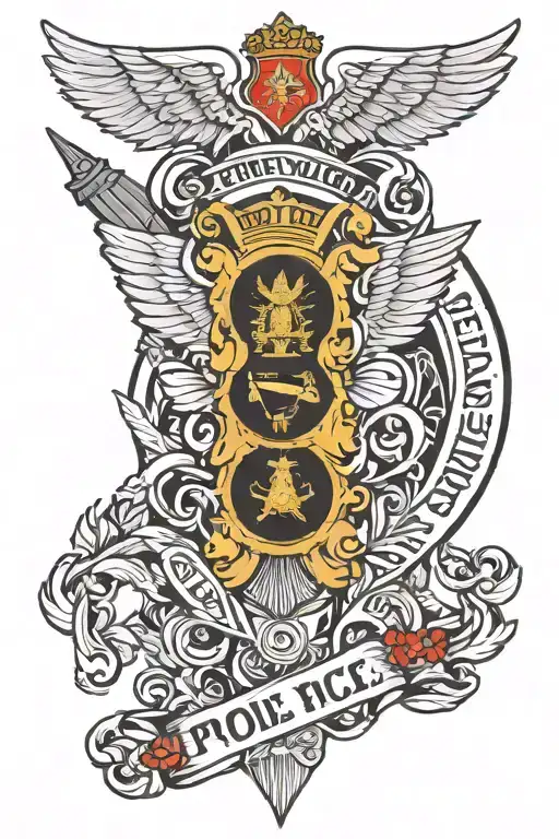 Police russia tattoo design idea