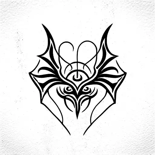 Philippine bakunawa mask tattoo design idea