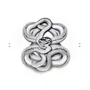 Cobra snake circle tattoo design idea