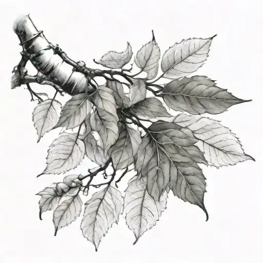 Aspen branch tattoo design idea