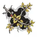 Aspen branch tattoo design idea