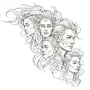 siblings, recovery, addiction  tattoo design idea