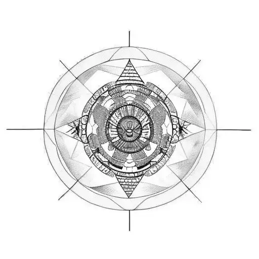 medicine wheel,turtle, salmon tattoo design idea