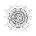 medicine wheel,turtle, salmon tattoo design idea