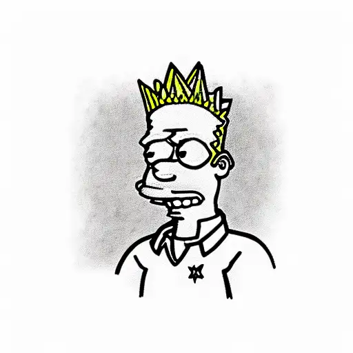 Bart Simpson tattoo design idea
