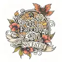 walk by faith, not by sight  tattoo design idea