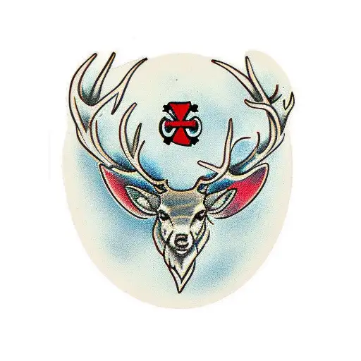 Irish Celtic Stag tattoo design idea