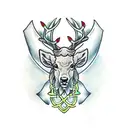 Celtic Stag tattoo design idea