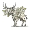 A Canadian leaf  Inside will be the German egale, the Spanish bull, and the Italy coliseum  tattoo design idea