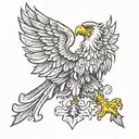 Polish Eagle tattoo design idea