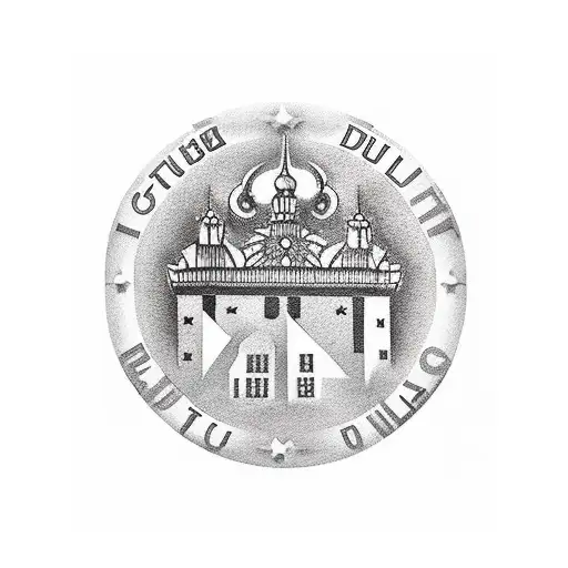 schriftzug der stadt hamburg, deutschland tattoo design idea