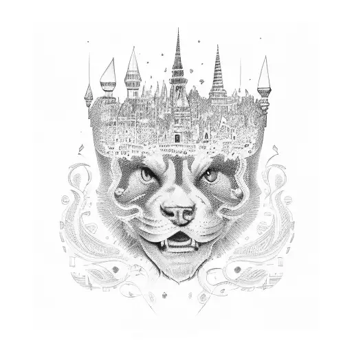 schriftzug der stadt hamburg, deutschland tattoo design idea