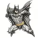 batman logo tattoo design idea