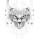 A dotwork tattoo illustrating a mystical South American rainforest with vibrant wildlife and cascading waterfalls tattoo design idea