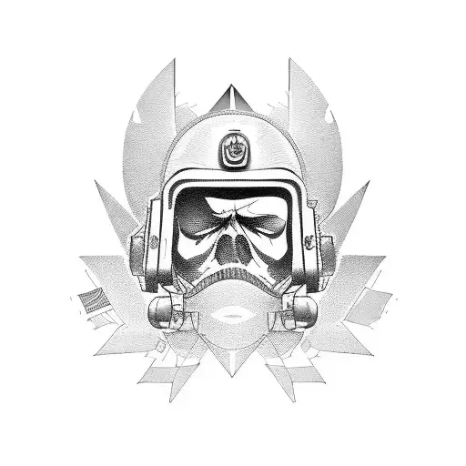 military soldier and wind turbine technician tattoo design idea