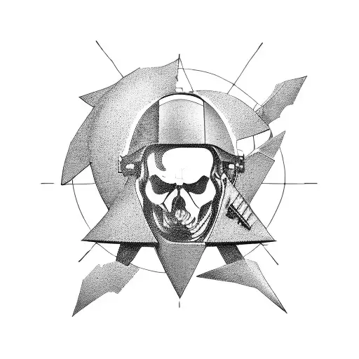 militaru soldier wind turbine technician tattoo design idea