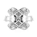 Armband with names tattoo design idea