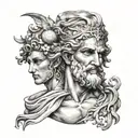 12 olympic greek gods Olympus tattoo design idea