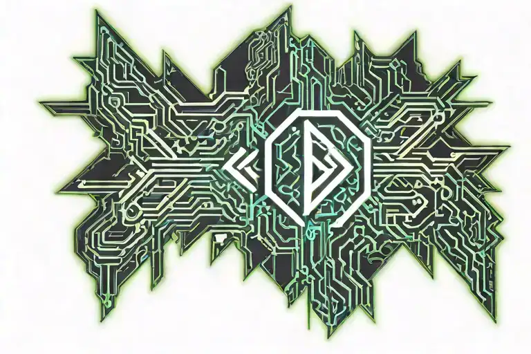 anime and lightning tattoo design idea