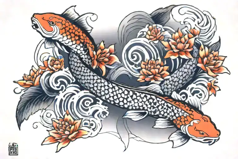 koi no yokan tattoo design idea