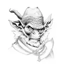 goblin wizard tattoo design idea