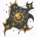 constellation cassiopeia tattoo design idea