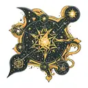 constellation cassiopeia tattoo design idea