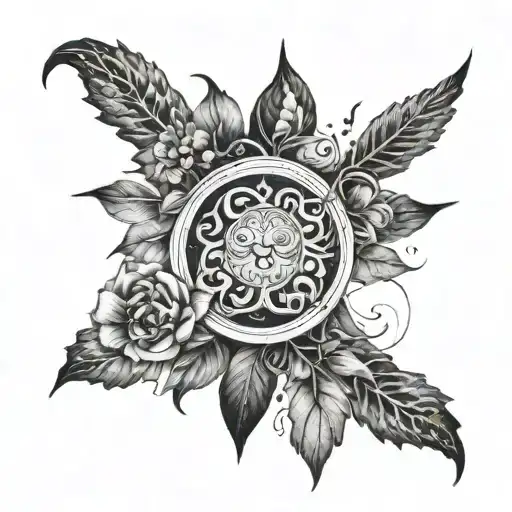Life journey towards living tattoo design idea