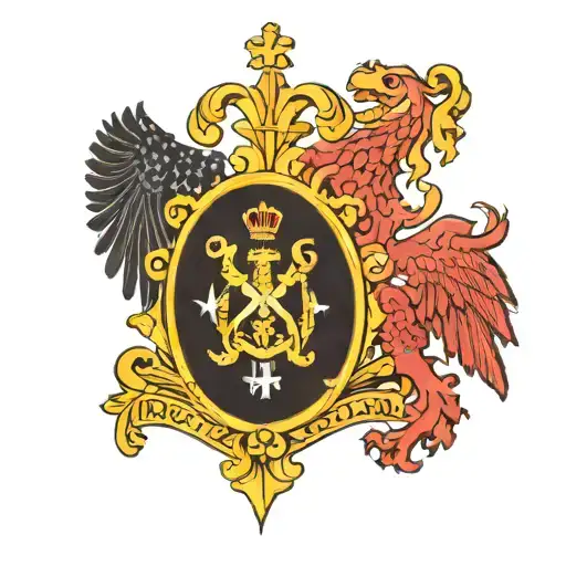 i want a back tattoo of the three nationalities (France, Croatian, Dutch) the symbol on the passpoorts combined in one tattoo design idea