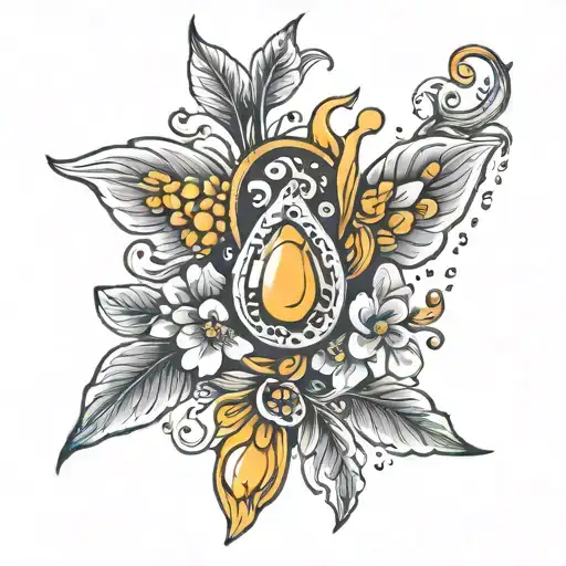 mustard seed tattoo design idea