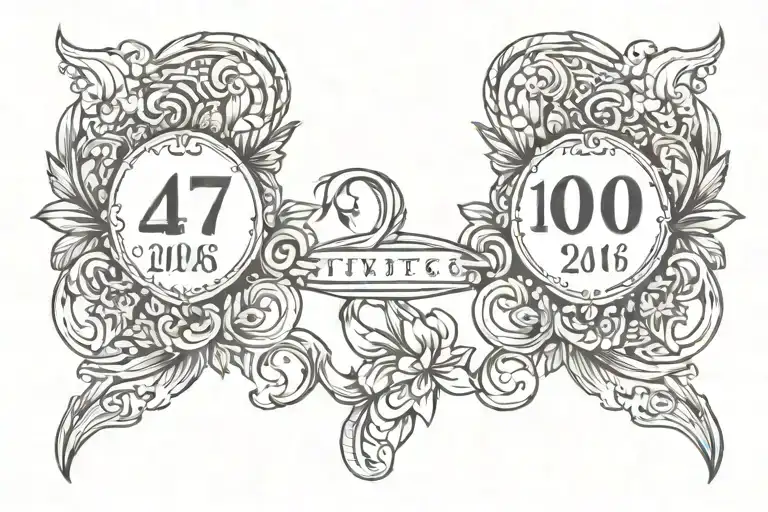 date tattoo tattoo design idea